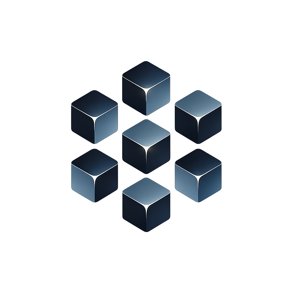 7Blocks — abstract geometry representing digital craft